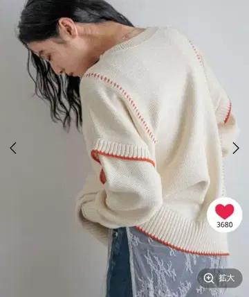 LOWRYSFARM 롱 기장 2WAY 하이 컬러 스티치 풀오버