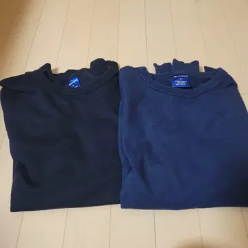 Champion 맨투맨 2장 세트 네이비 블랙 S 사이즈