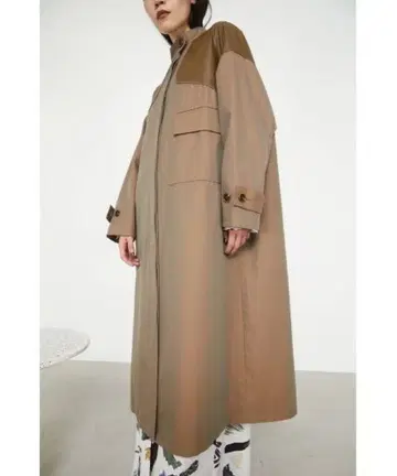 RIM.ARK 브라운 트렌치코트 프리 롱 코트 리무아크