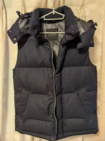 다운 베스트 후드티 사이즈 M