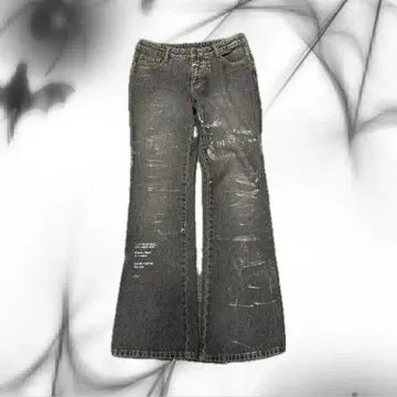 00s archive h.naoto y2k flare denim pant