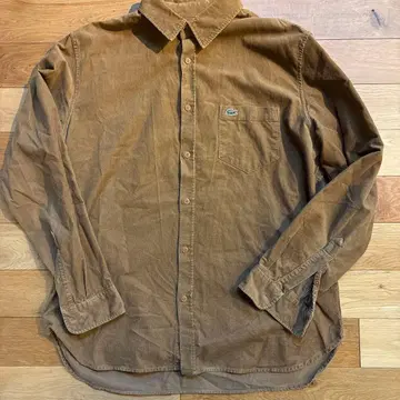 LACOSTE 브라운 긴팔 셔츠 US L