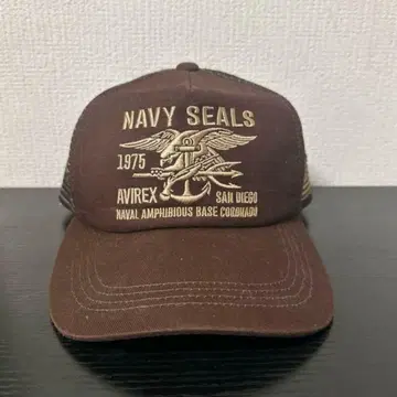 AVIREX Navy Seals 캡 아메카지 y2k 그런지 us