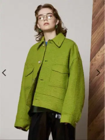 MAISON SPECIAL 블루종 셰틀랜드 울