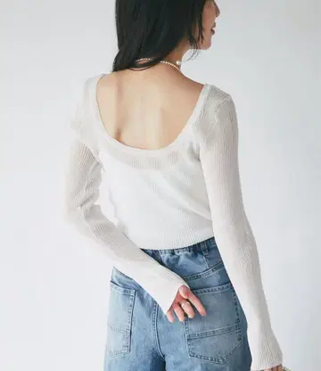 [ 완판템 ] La boutique BonBon 2WAY 시어 리브 니트