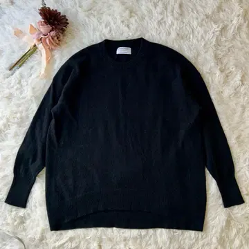 JOURNAL STANDARD 블랙 캐시미어 100% 니트 스웨터