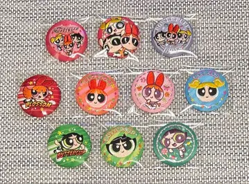 파워퍼프걸스 자수 캔뱃지 10종