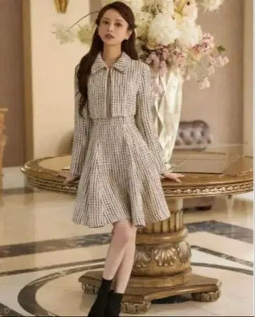 [ 정가 3만 ] 에밀리아 위즈 트위드 원피스 트위드 자켓 세트