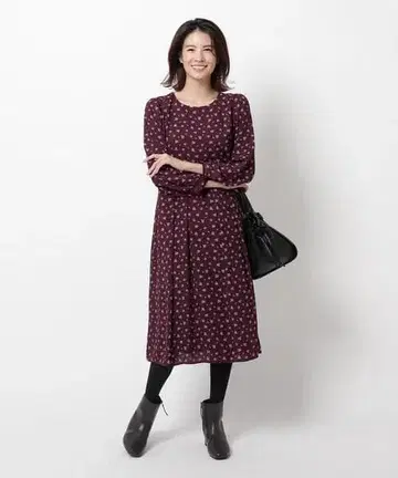 (K11069)리플렉트 Reflect [세탁 가능] 플라워 프린트 원피스