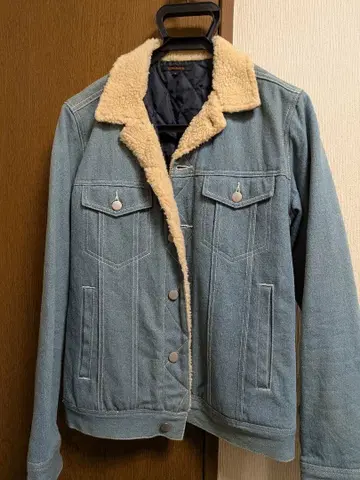 보아 카라 부착 라이트 블루 데님 자켓 M 사이즈