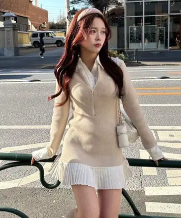 NICECLAUP Nono 기획 도킹 플리츠 원피스