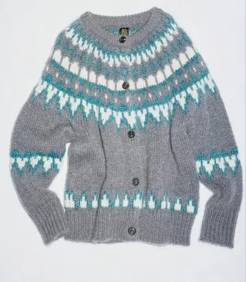 UNITED ARROWS 별주 완판템 노르딕 무늬 가디건