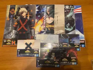 나의 히어로 아카데미아 제일복권 행복 위에 클리어 포스터 캔버스 보드