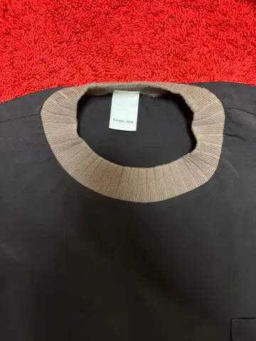 Casper John 블랙 크루넥 맨투맨