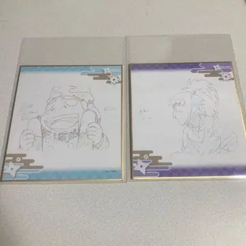 닌타마 란타로 체험전 원화 색지 후와 라이조 신베에 플레이크 씰