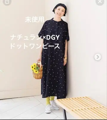 DGY 도트 셔츠 원피스