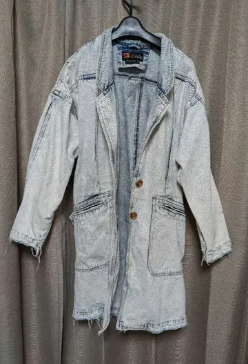 80s 빈티지 ANDY JOHNS 데님 코트 데님 자켓