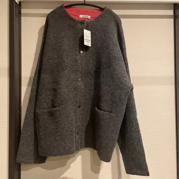 FREAK'S STORE 미사용 새상품 안쪽 배색 스냅 니트 가디건