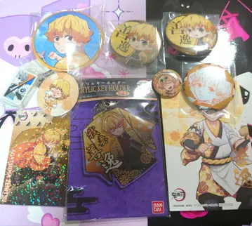 귀멸의 칼날 아가츠마 젠이츠 묶음 판매 아크릴 키링 캔뱃지