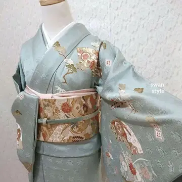 순수 실크 호몬기 4점 풀세트 입학식 졸업식 결혼식 오미야마이리 시치고산