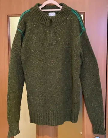 [ Paul Smith ] 새상품급 올리브 그린 니트 스웨터 L