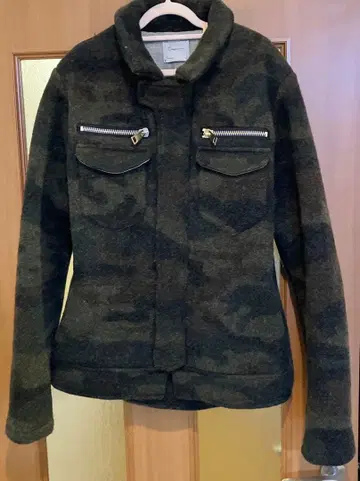 [ sapone ] 카모 패턴 울 혼방 자켓