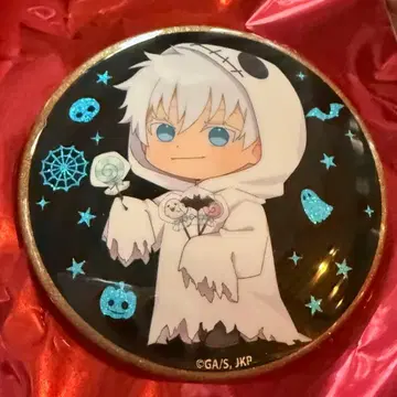 주술회전 고죠 사토루 말큐브 글리터 캔뱃지 할로윈