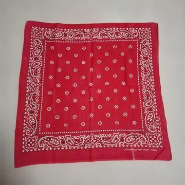 60s~70s 빈티지 반다나 TUSIDE 편측 레드