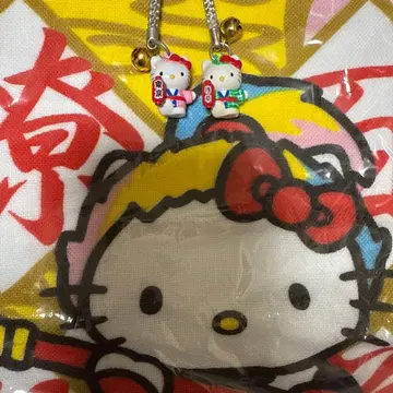 헬로키티 스트랩 포함 타월 일본제