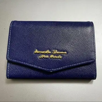 사만다 타바사 명함지갑 네이비 골드 심플