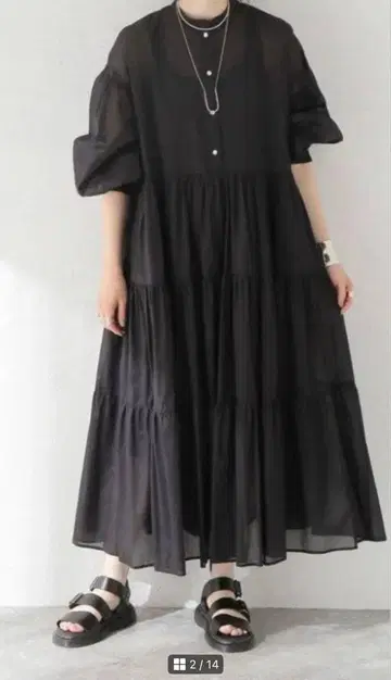 JOURNAL STANDARD 코튼 티어드 원피스