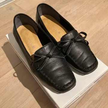 가죽 로퍼 블랙