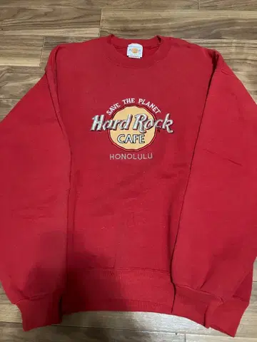 하드 록 카페 트레이닝복 L 사이즈 레드