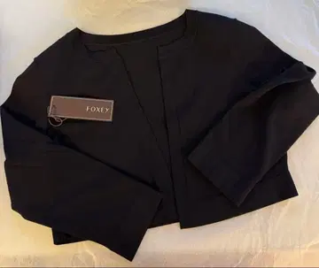 가격 인하 FOXEY 블랙 숏 기장 볼레로 가디건 42 사이즈