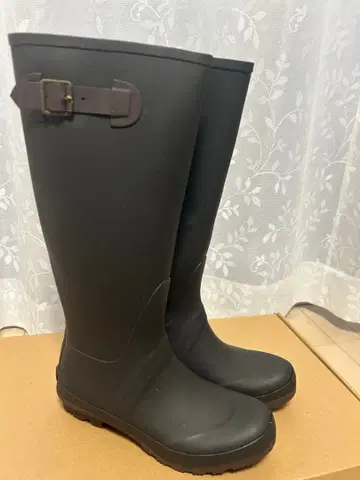 롱 러버 부츠 블랙 장화