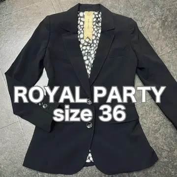 [ 헤이세이 갸루 ] ROYAL PARTY 미 실루엣 블랙 긴팔 자켓