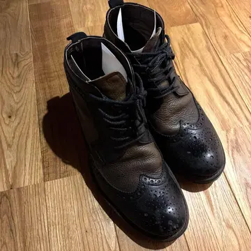 블랙 가죽 부츠 다케오 키쿠치 26cm