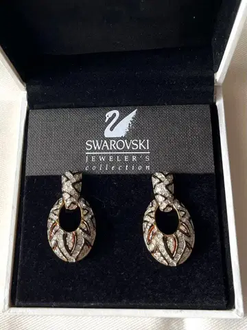 SWAROVSKI 스와로브스키 클립 귀찌 박스 포함