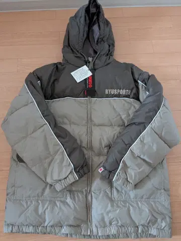 택 포함 새상품 RYUSPORTS 다운 코트 자켓