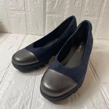 힐즈아베뉴 가죽 토캡풍 웨이브 밑창 펌프스 일본제 신발