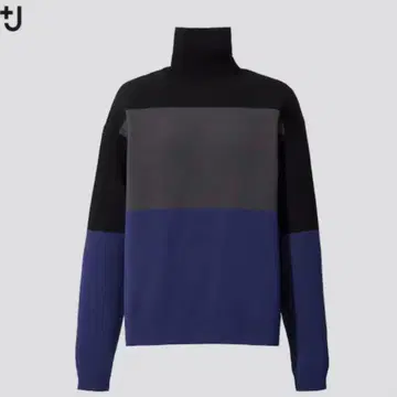 [ 미사용, 택 포함 ] 유니클로 메리노 블렌드 터틀넥 스웨터 M