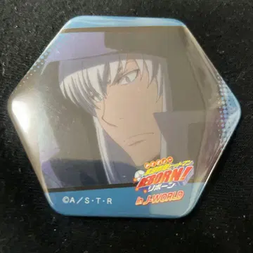 레어 리본 스쿠알로 육각형 캔뱃지 J-WORLD