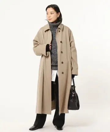 새상품 SCENTOF 개버딘 스텐카라 코트 라이너 포함 APSTUDIO