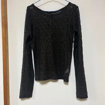 Niko and - 페이크 레이어 레이스 풀오버 프리 사이즈 브라운