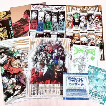 점프 기가 부록 나의 히어로 아카데미아 아크릴 스탠드 스티커 등