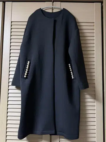 노카라 본딩 펄 코트