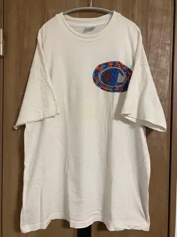 챔피온 챔피온 빅 로고 자수 로고 로고 T셔츠 XXL