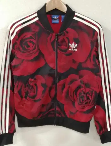 adidas 빨간 장미 프린트 저지