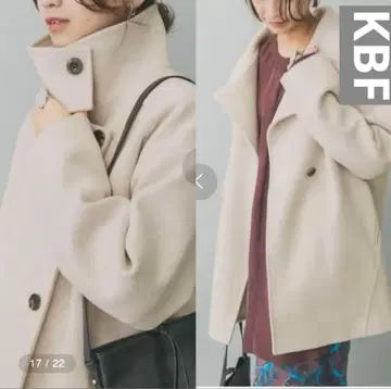 KBF 스탠드 코쿤 미들 코트 [ 화이트 계열 ]