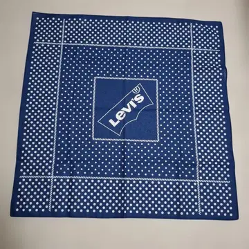 Levi's 파랑 도트 패턴 반다나